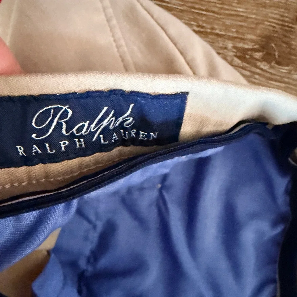 Ralph Ralph Lauren Men Tan‎ Straight Leg Chinos 34x30 Khaki Trousers Dress Pants